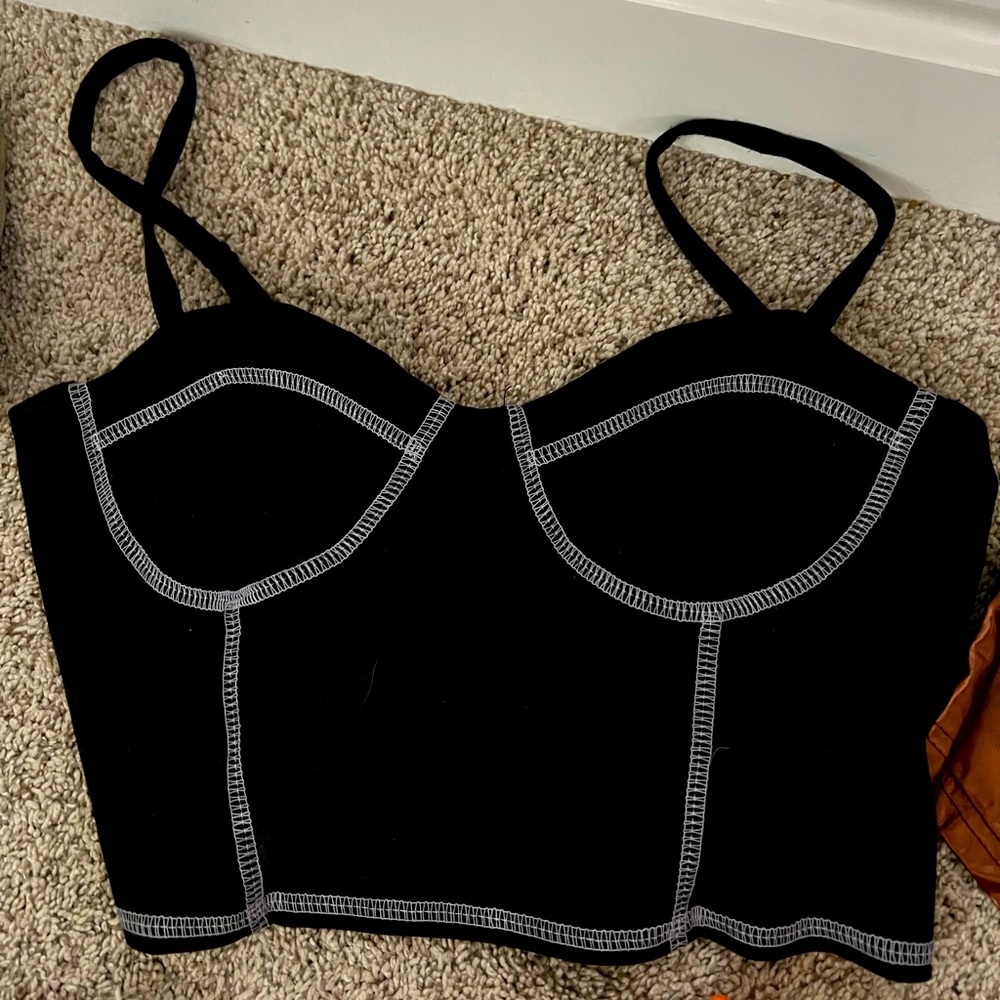 black forever 21 tank top